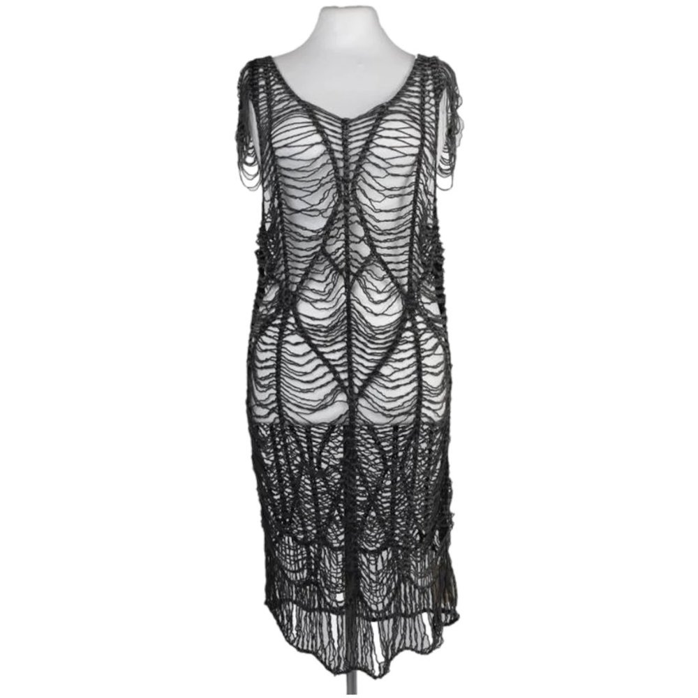 Rare All Saints Bex Dress crochet acid washed  UK12/US8
